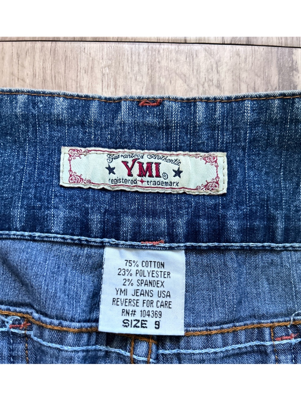 Vintage y2k 90’s blue Denim Mini Skirt western country stampede cowgirl cotton - Picture 3 of 5
